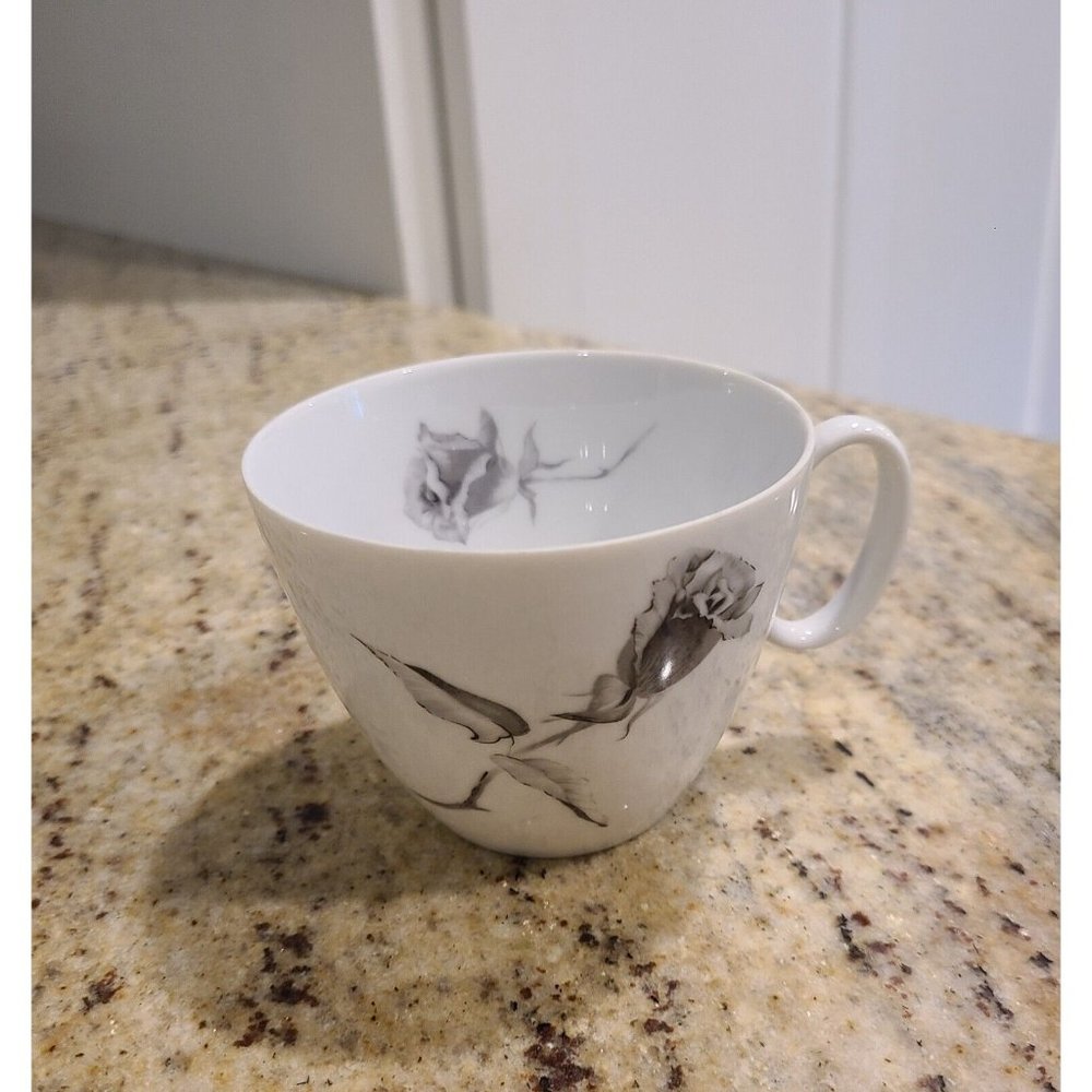 Rosenthal Continental China Jet Rose Tea Cup Raymond Loewy